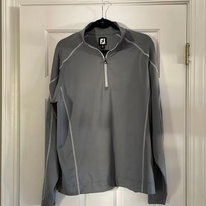 Foot Joy Men's Sweatshirt Sz Medium Gray Quarter Zip Pullover